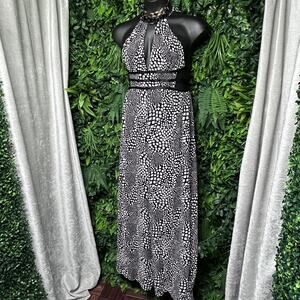 FASHION NOVA Jumpsuit Women Large Black Pants Sleeveless Wide Leg‎ Jumper 2767